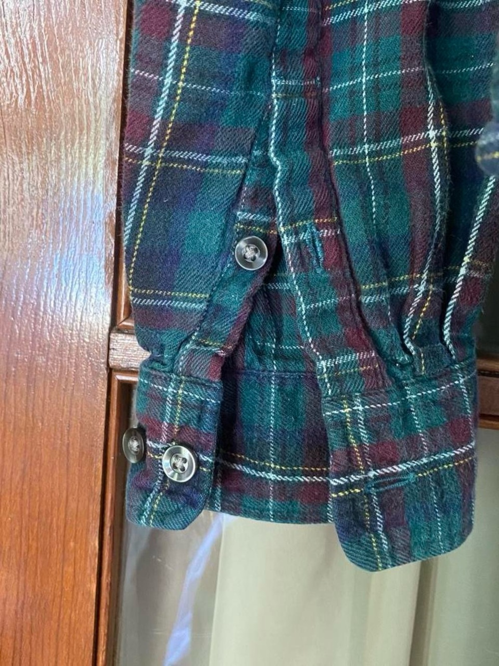 Vintage Y2K Comfort Outfitter Cotton Long Sleeve Button Flannel Shirt Skater - Picture 8 of 8